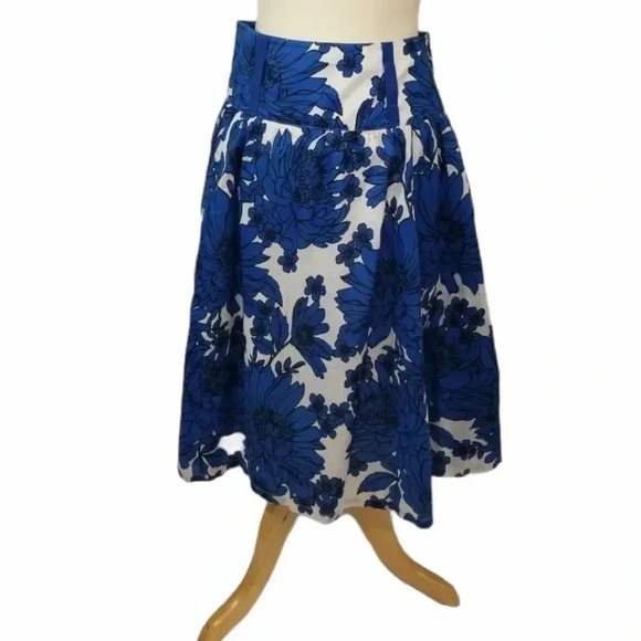 {LondonJean} Chino Floral Print Skirt - Picture 2 of 12